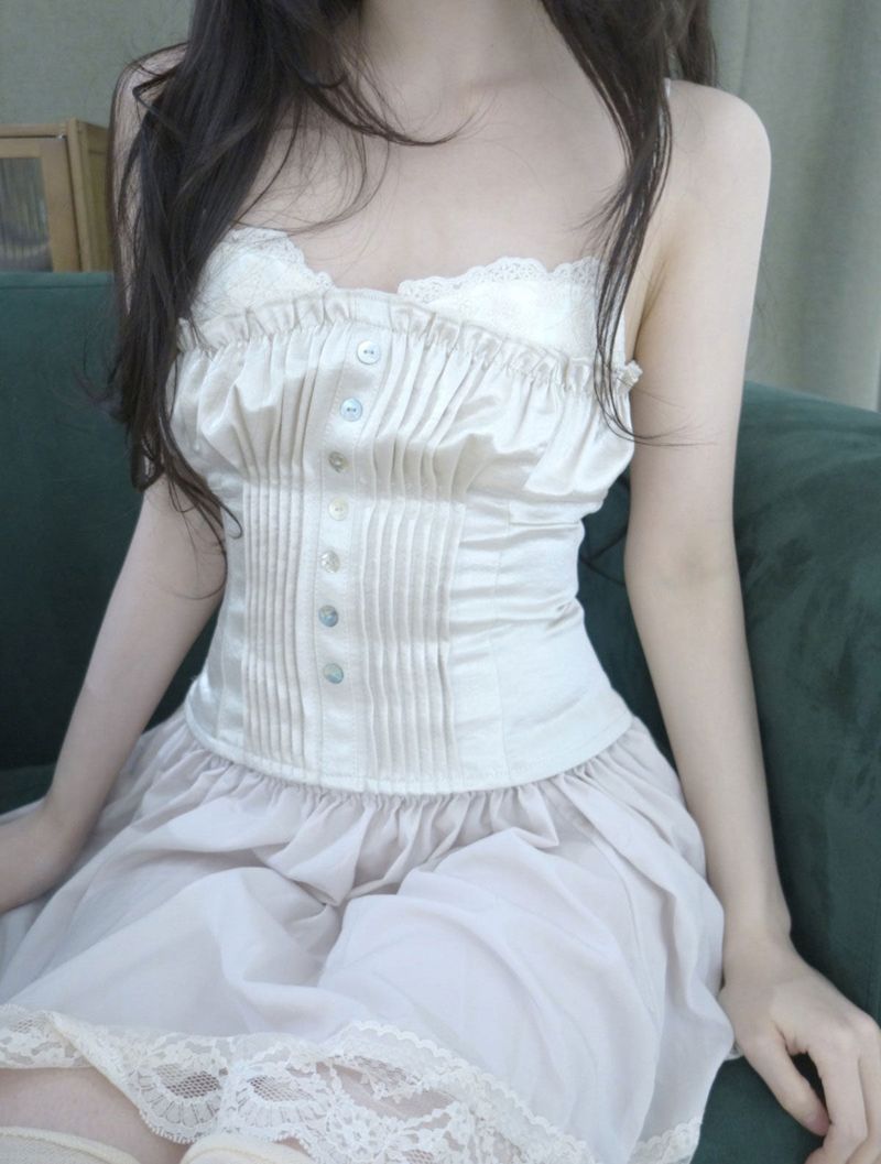 pearl corset top
