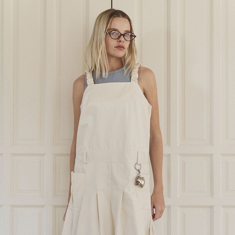 Balmy overall one-piece (ivory)