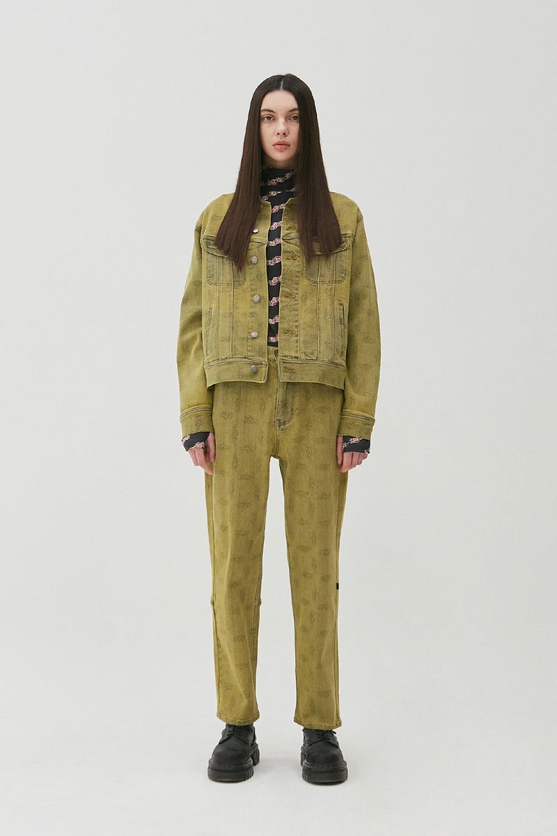 FLIP Denim Trucker Jacket_Mustard Gold