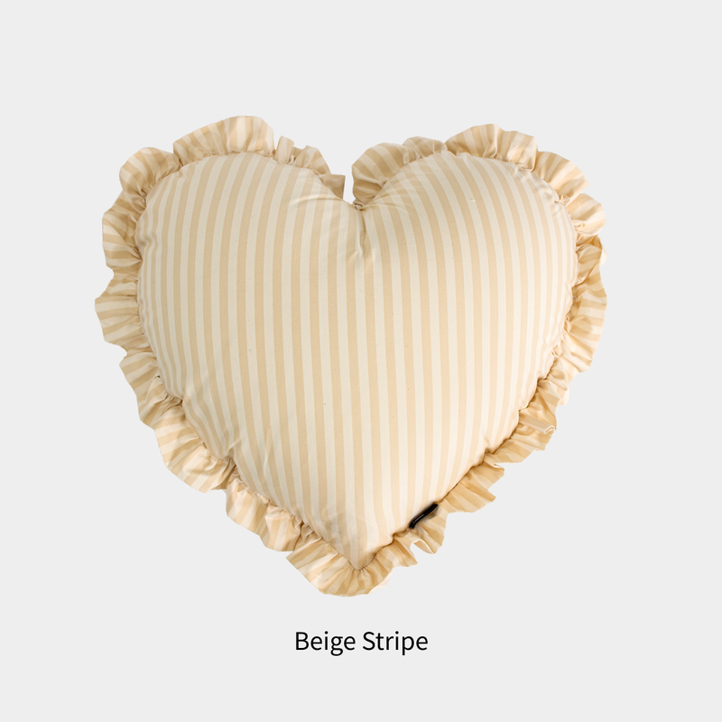 Heart Frill Cotton Cushions