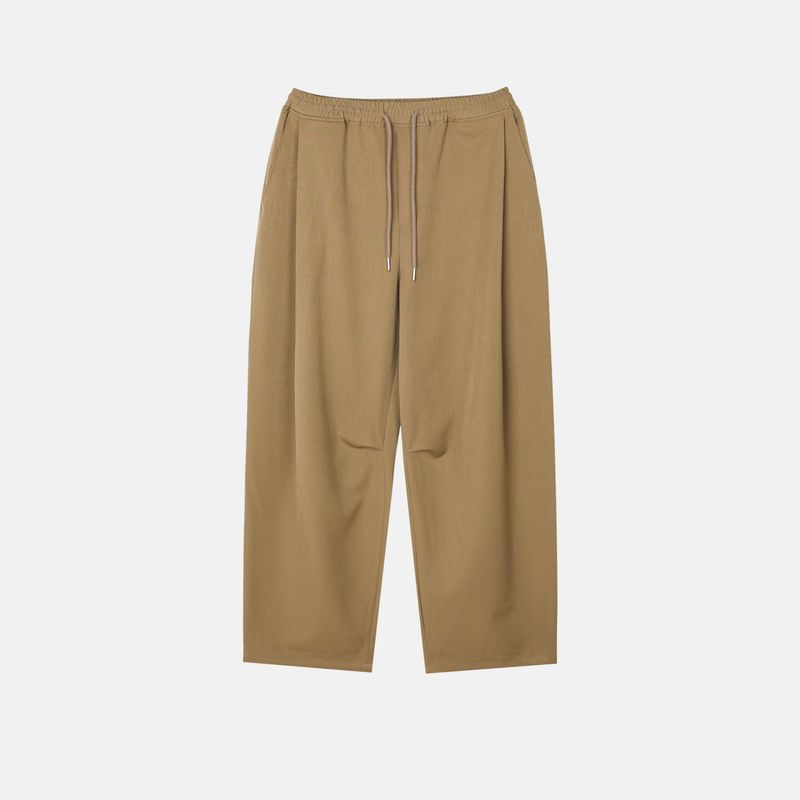 Ox over curved banding pants
