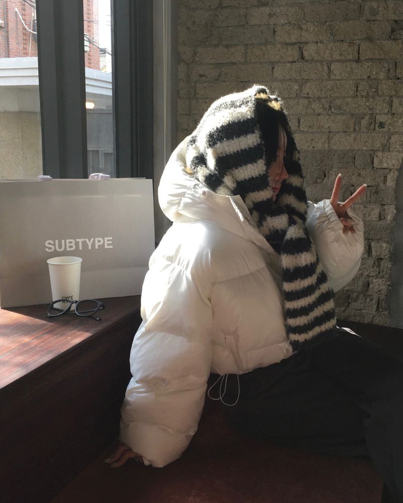 [BELLIDE MADE] HOODED STRING OVERFIT DOWN JACKET