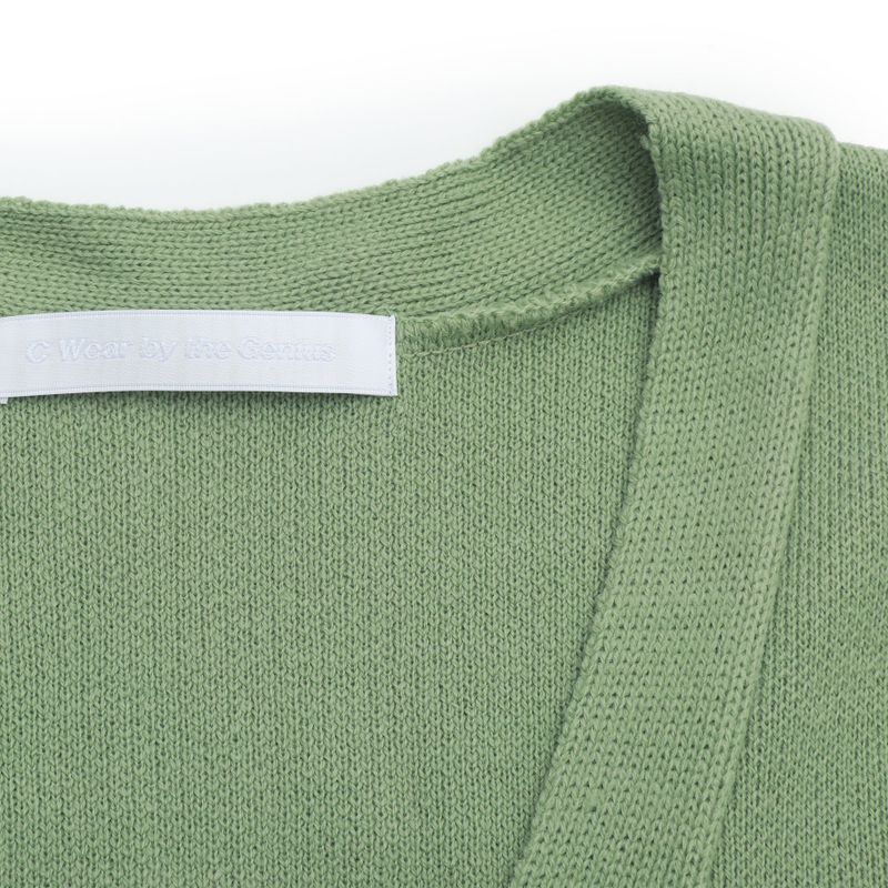 OVERSIZED CARDIGAN APPLE GREEN