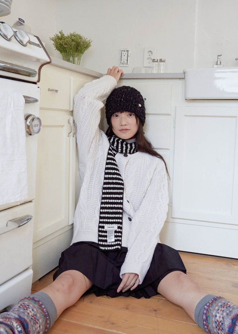 Slab Wool Beanie - Black
