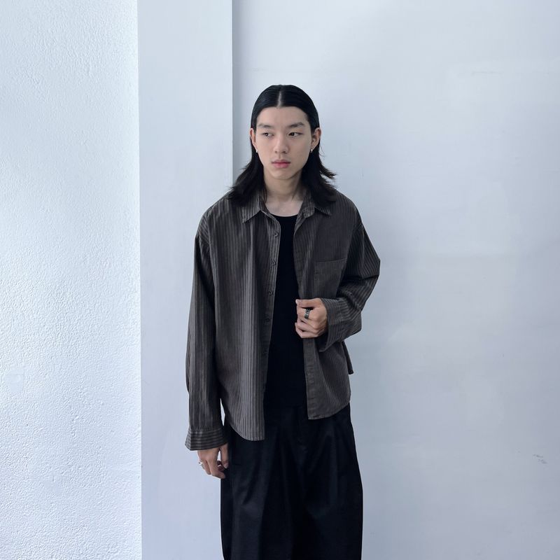 Vintage Vertical Stripe Shirt