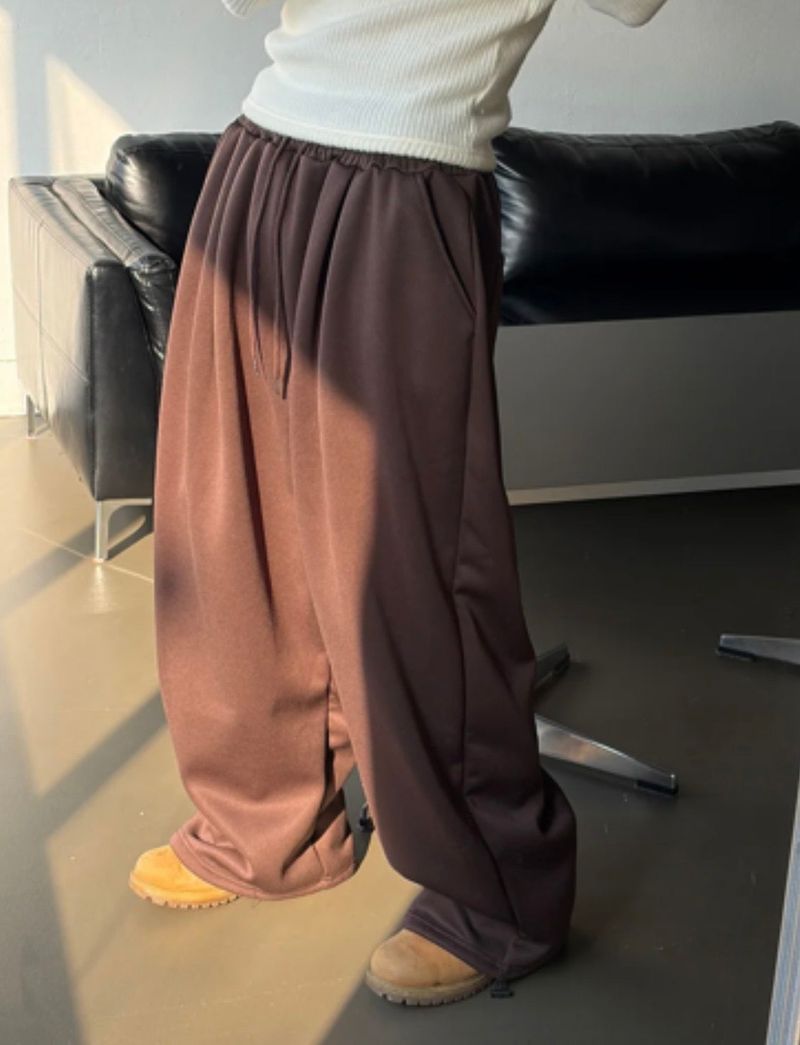 [PROMOTION] Front two tuck wide sweat pants(5color)