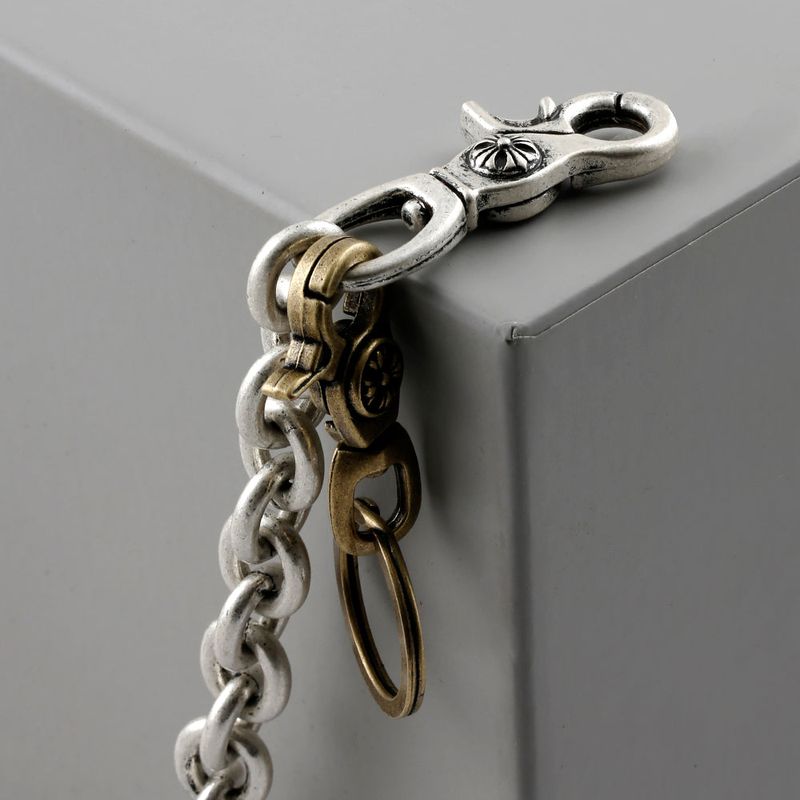 SVC-532 Antique Silver High-Range Pants Chain Keyring Keychain