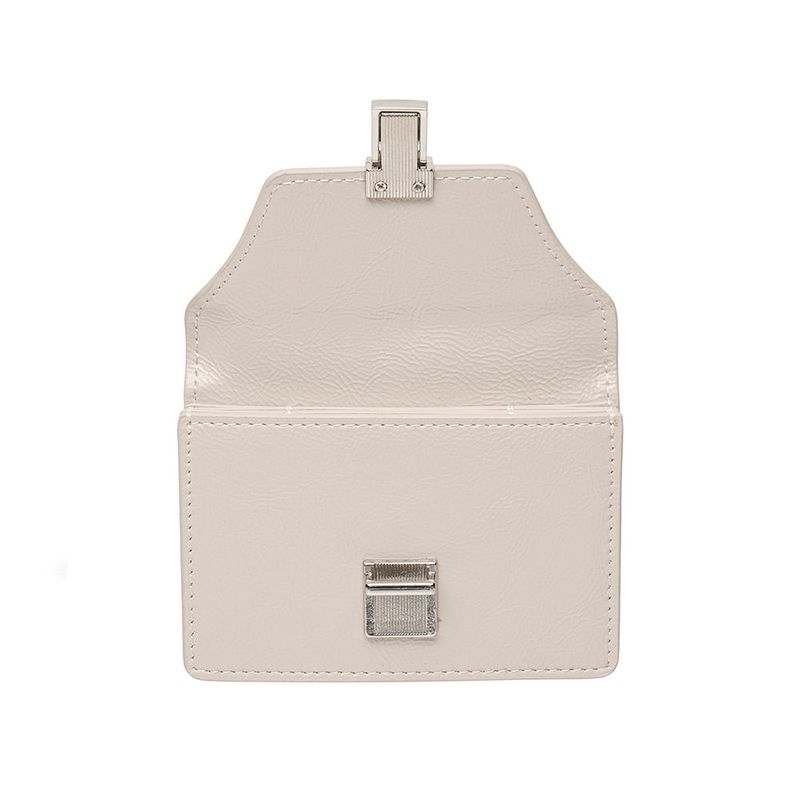 Modic Buckle 3 Layer Accordion Card Wallet Warmgray