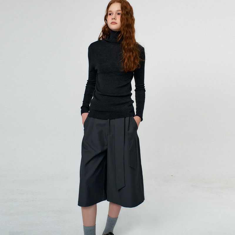 Basic Turtle Neck Knit_5Color