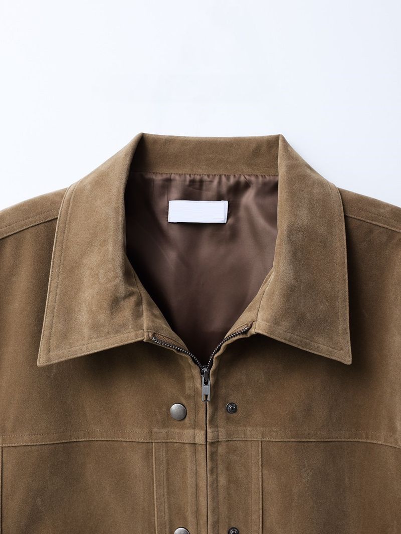 Mer crop suede jacket