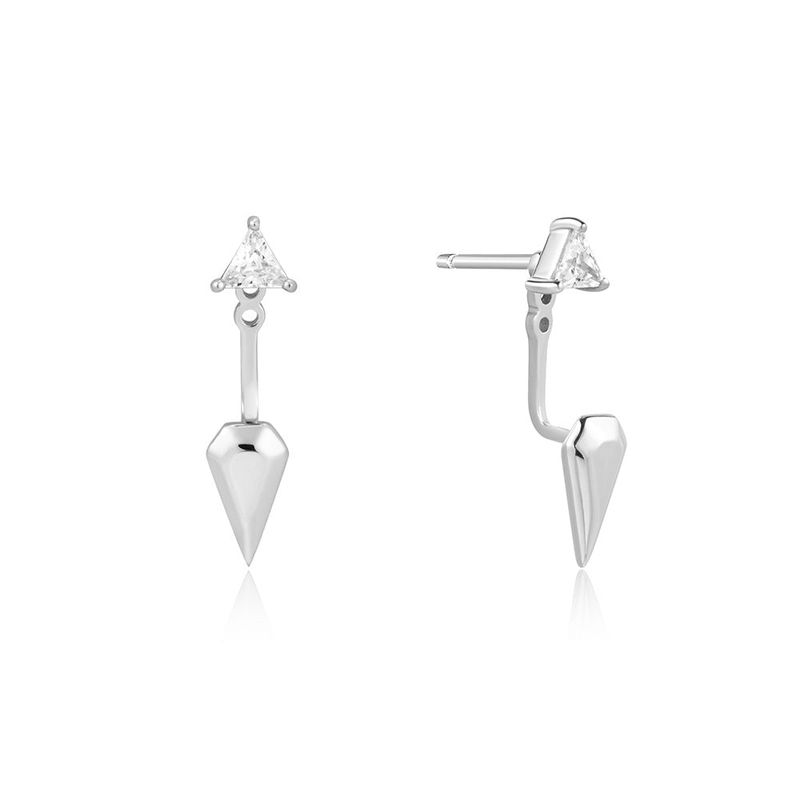 ANIA HAIE（アニア ハイエ）の「トライアングルキュービックジルコニア 925シルバーイヤリング / イヤージャケットE059-11H（アクセサリー）」