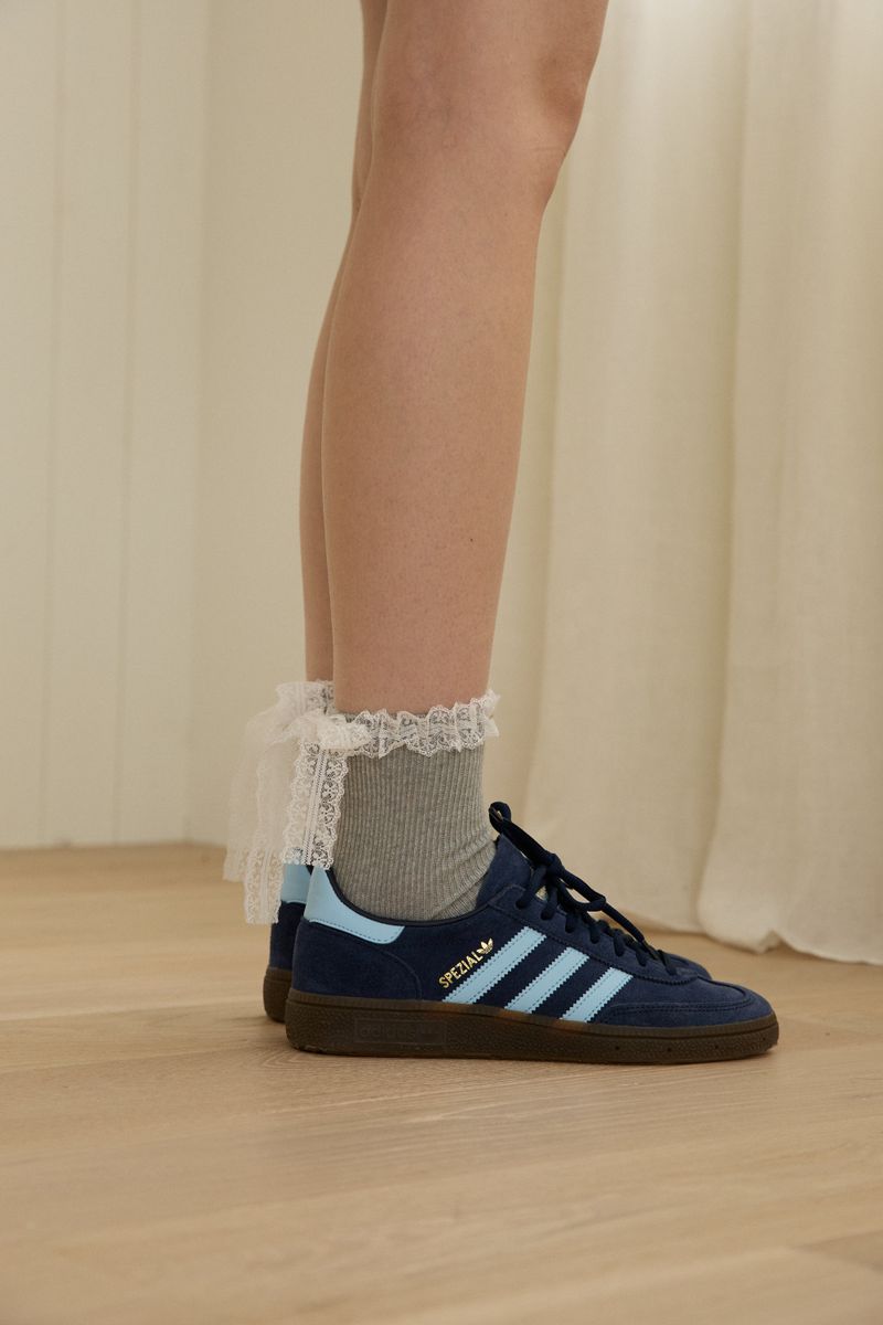 [2EA 1SET] BOUQUET LACE SOCKS