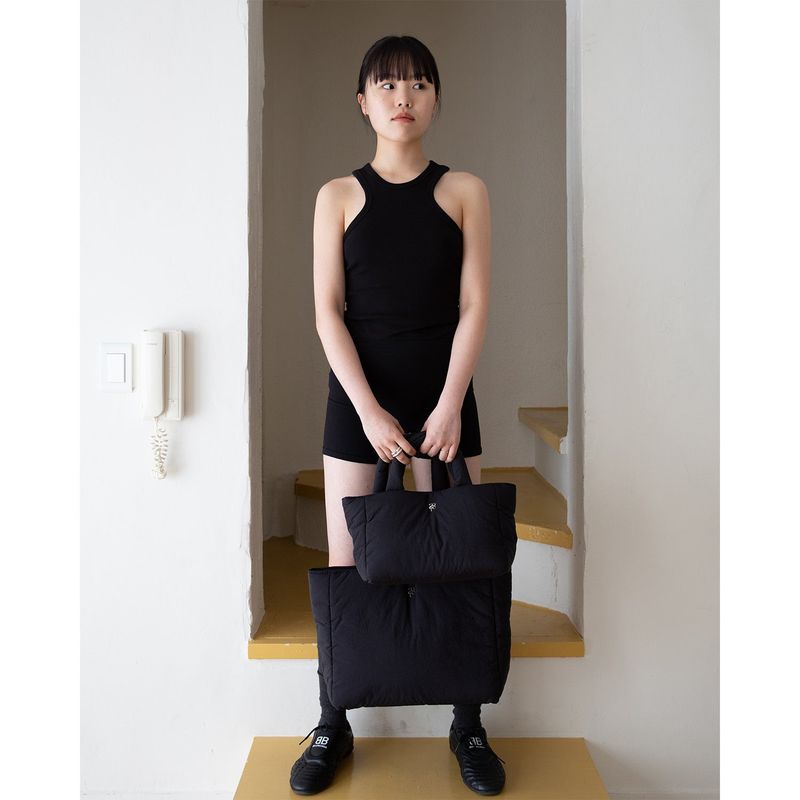 large soft padded bag - black
