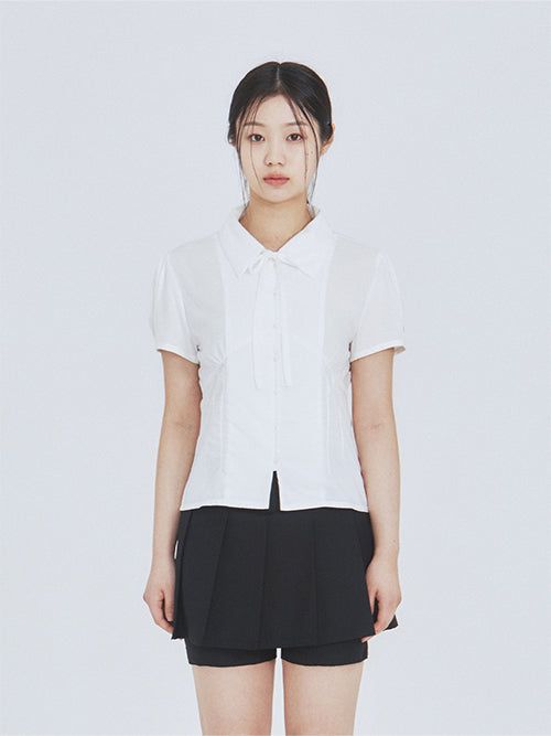 Not your rose（ノットユアローズ）の「Kitty blouse (White)（Tops）」