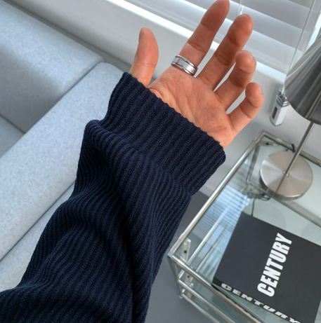 Hendes Daily Ribbed Semi-Zip Up Knit
