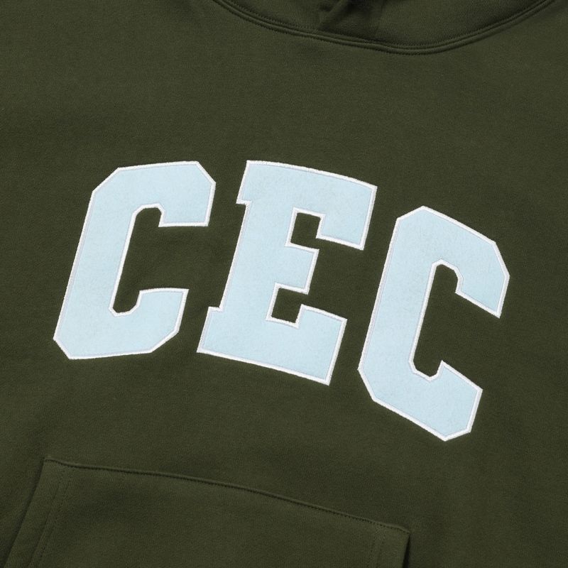 CEC ARCH LOGO HOODIE(KHAKI)