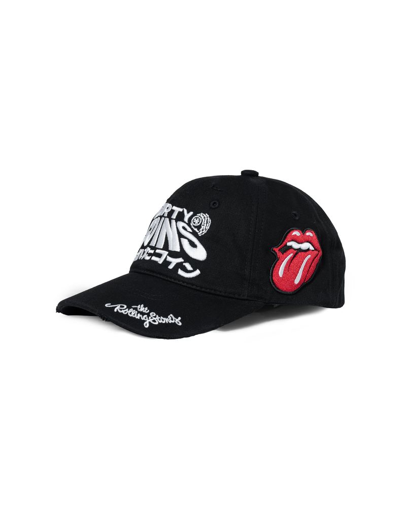 DirtyCoins（ダーティーコインズ）の「DC x The Rolling Stones Logo Wavy Embroidery Cap Black（Hats）」
