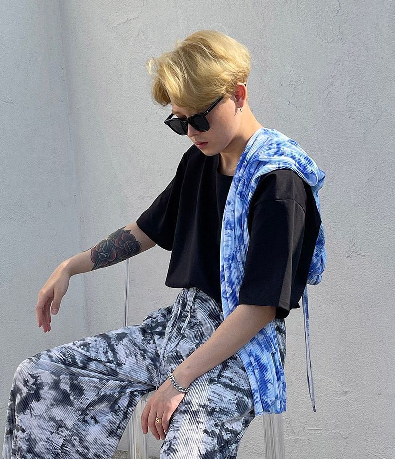 [Made] Printed Pleats Pants (2 colors)