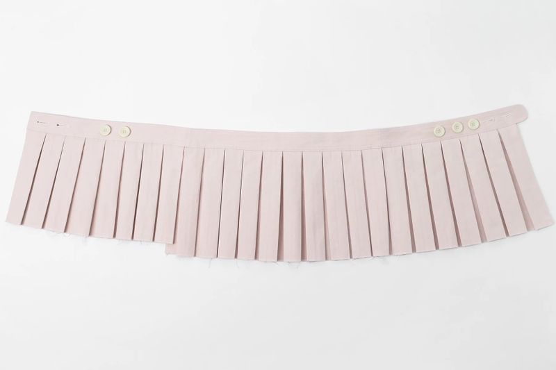 Button wrap skirt - pink