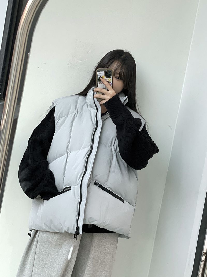 Mentee Quilting Duck Down Vest (3color)