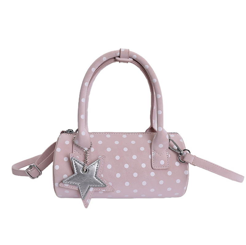 Miley Dot Barrel Bag