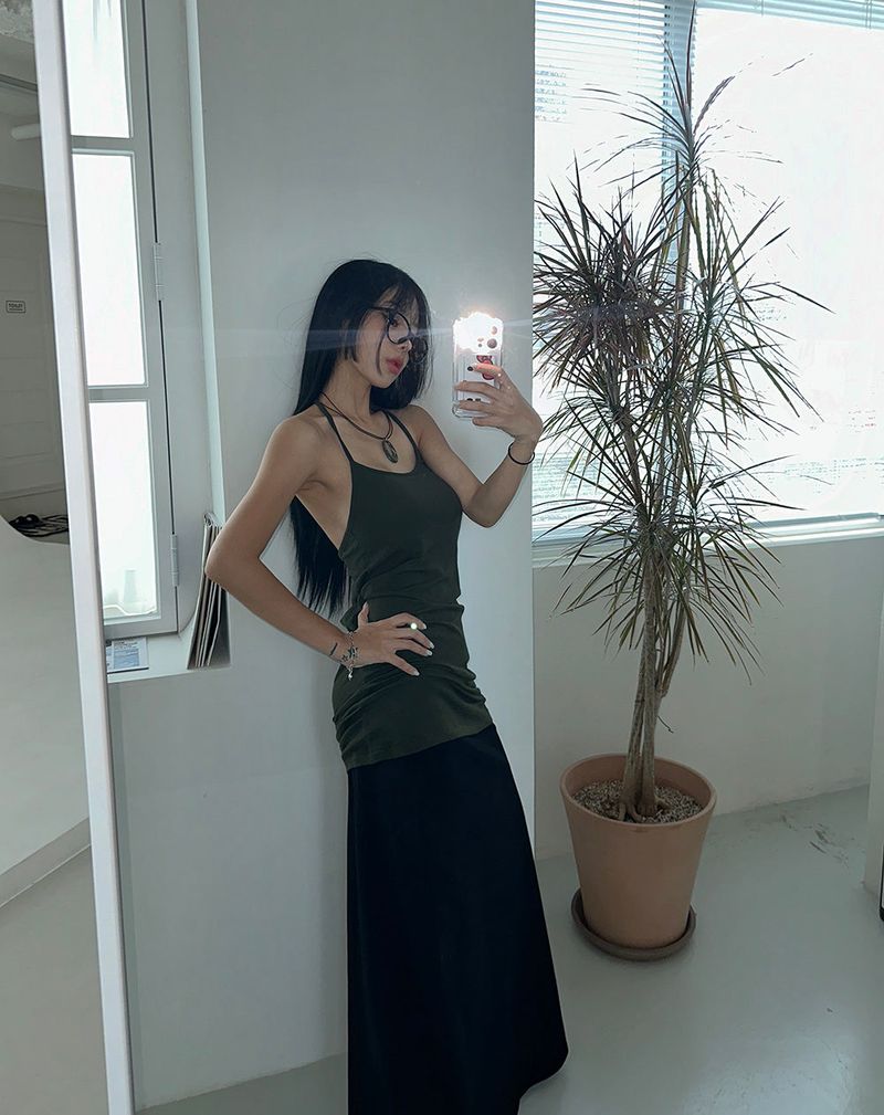 Plum maxi long skirt