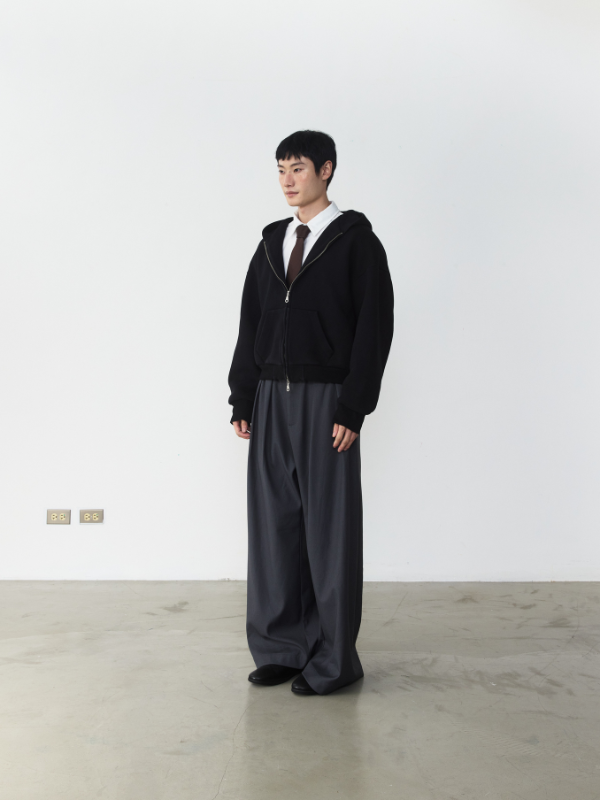RB14 Cropped Boxy Hoodie Jacket