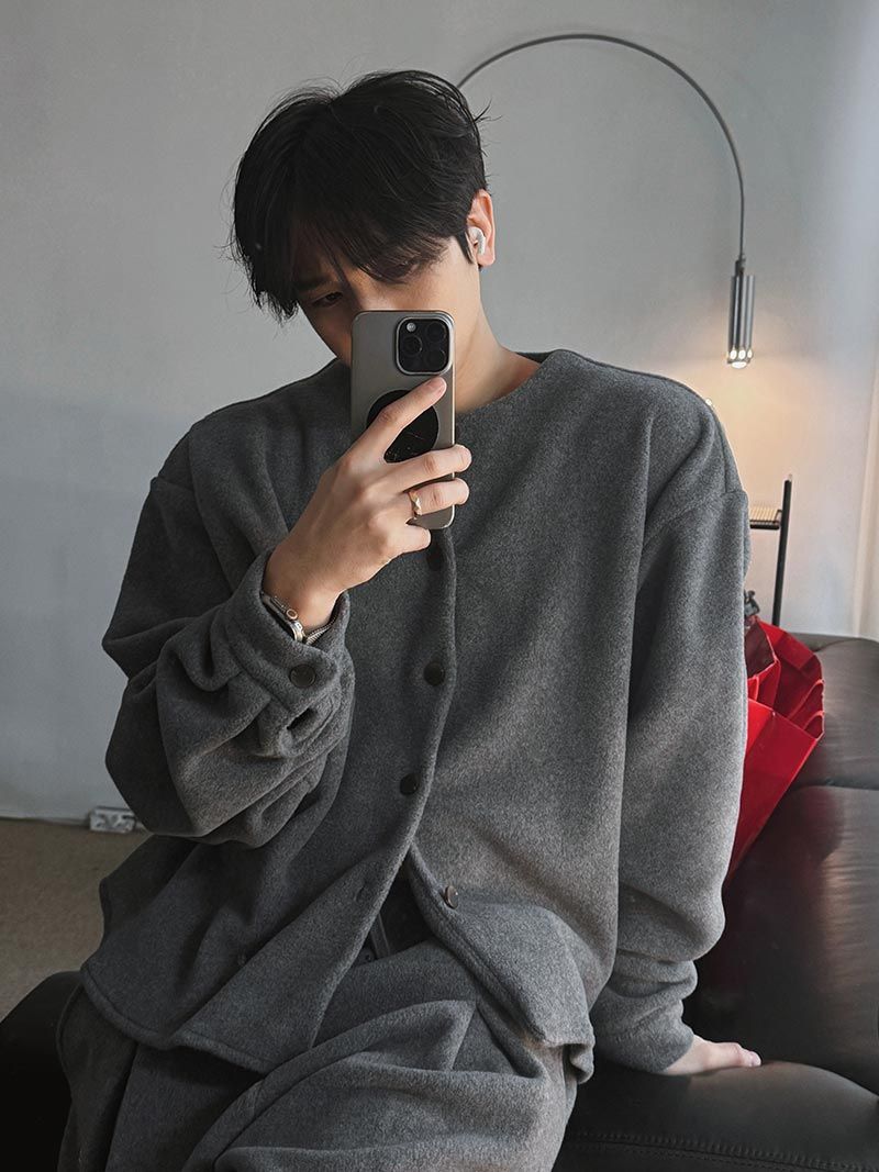 ASCLO Rocco Fleece Cardigan (3color)