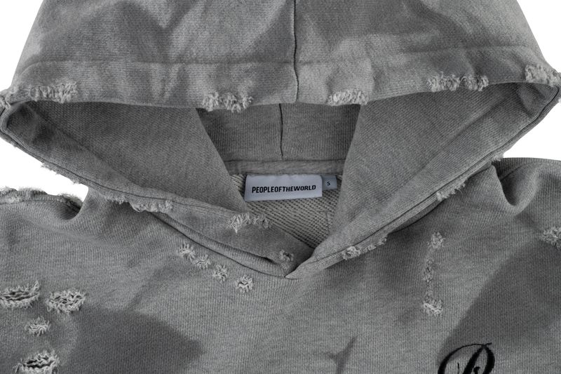 Crop Damage Sweatshirt (GRAY)