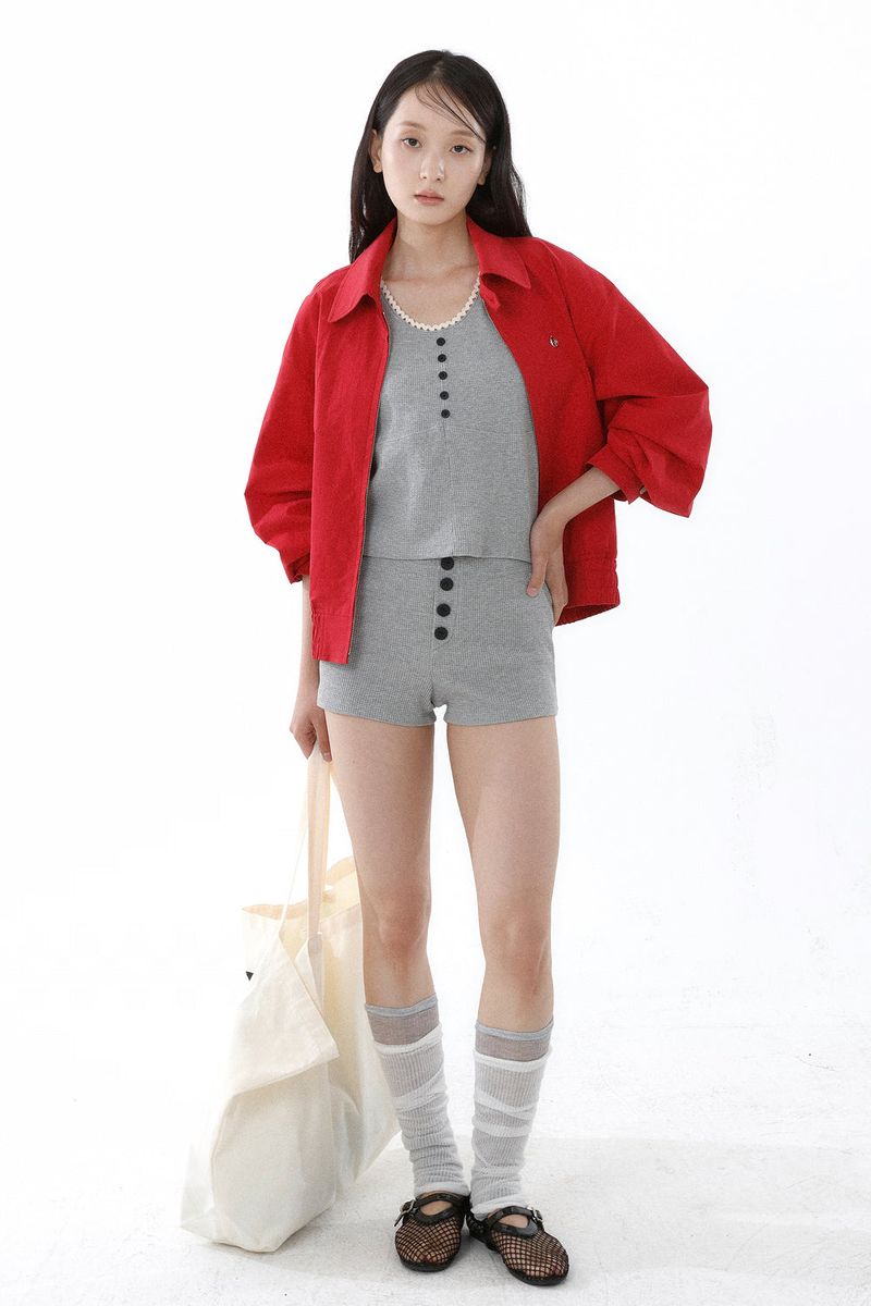 HIGH-DENSITY TWILL WORK JACKET_RED