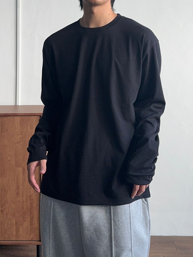 GROOM（グルーム）の「ベーシックルージー長袖Tシャツ (7color)（トップス）」