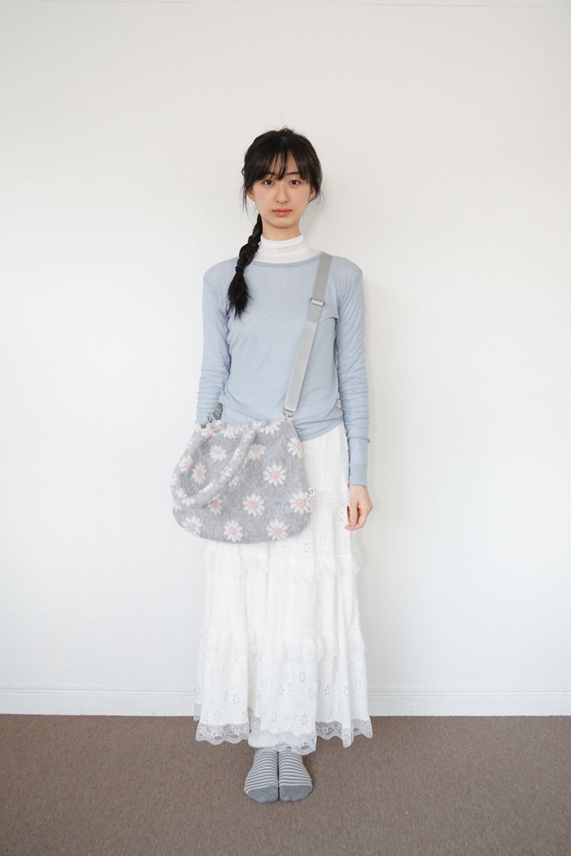 Blumi bag - Pink blossom (Grey)