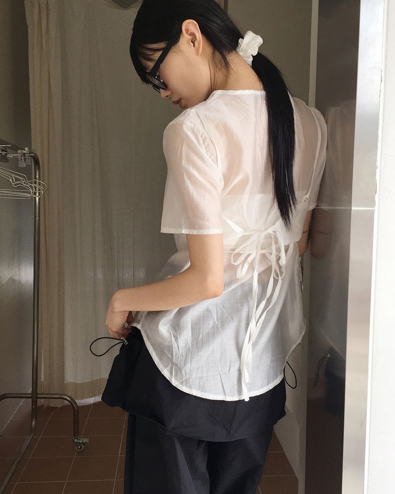 WONDER WONDER(ワンダーワンダー)の「Copick Punching Lace Hair Scrunchie Hair Strap(Hair Accessories)」