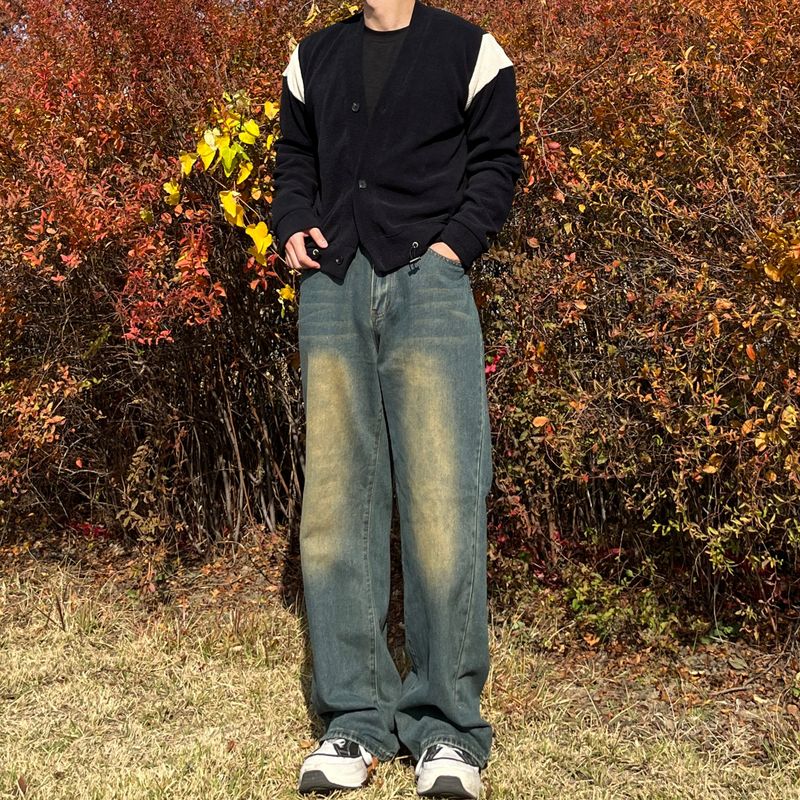 Semi-Wide Side Banding Denim