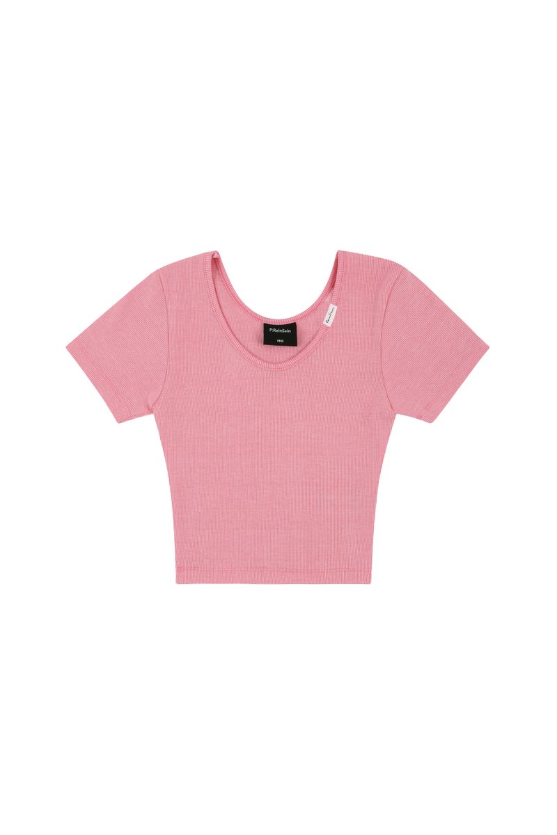 P:ReinSein(レインセイン)の「u-neck strawberry candy crop t-shirts(Tops)」