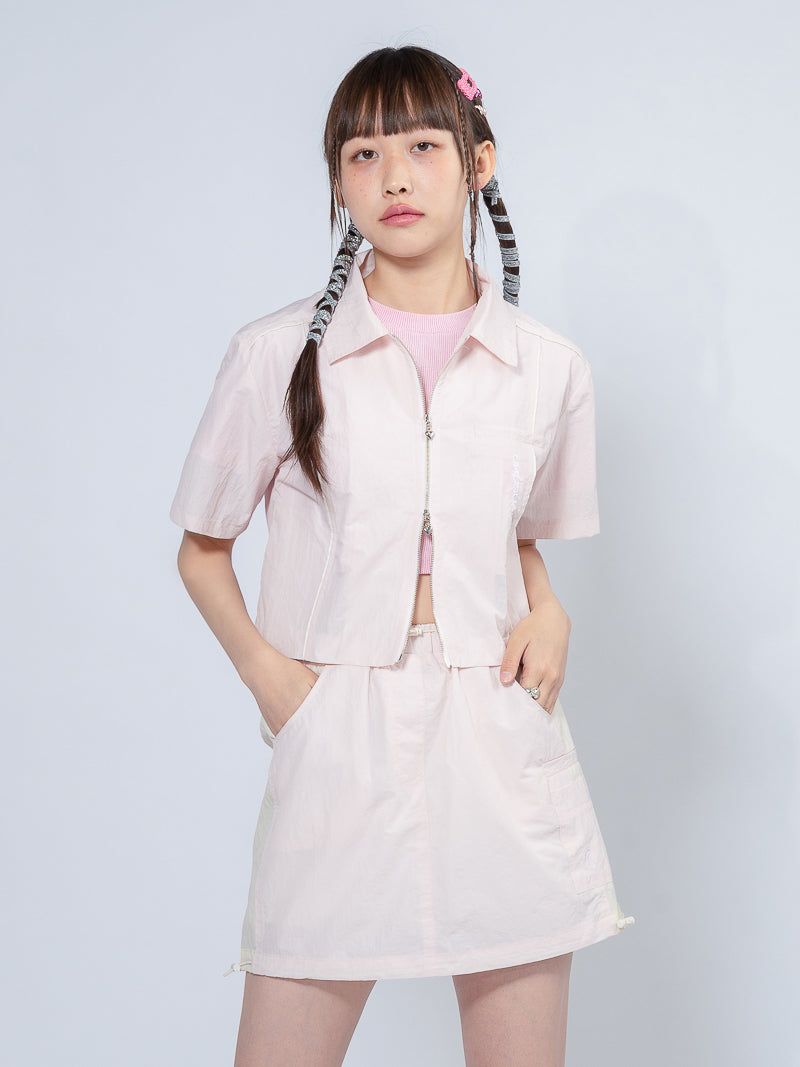 WINDY SYMBOL SKIRT _ PINK
