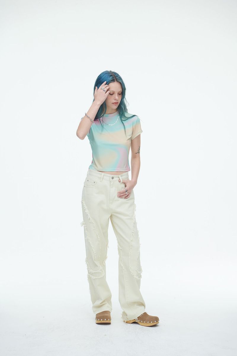 Comma Denim Pants Cream