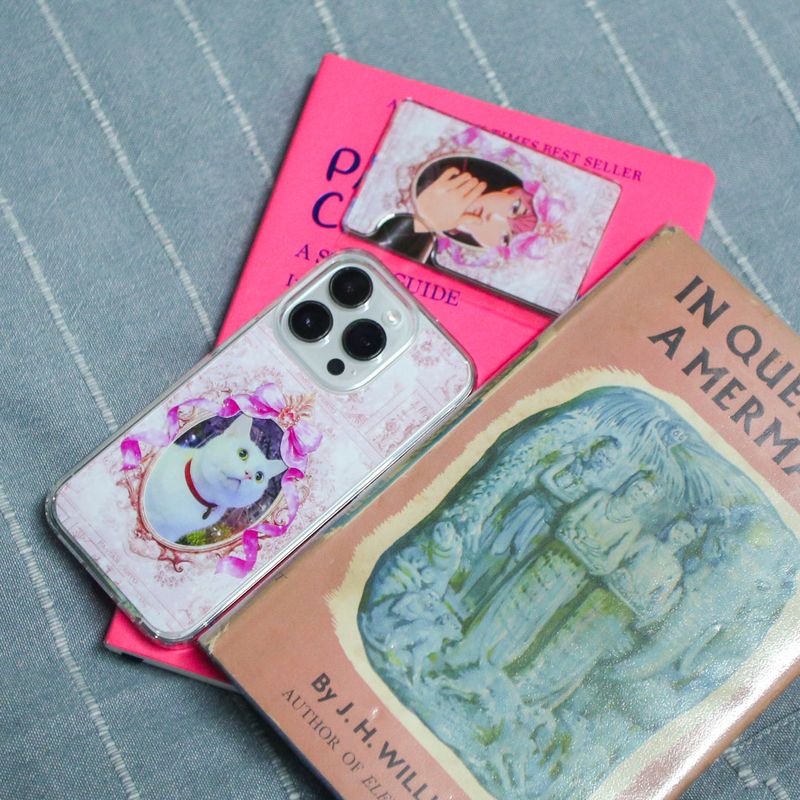 【MADE】Ribbon frame Jelly hard Phone case