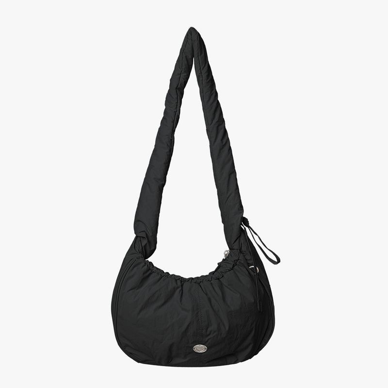 WAY WASHED PADDING BAG (BLACK)