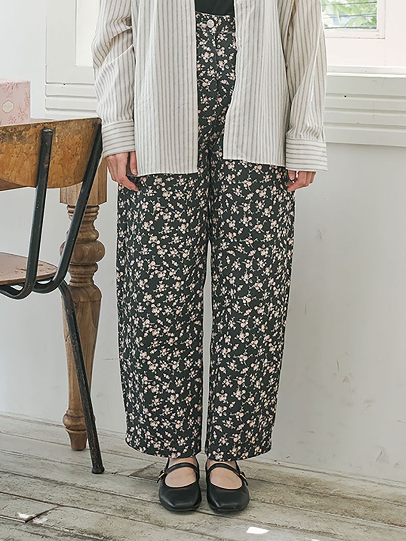 Sweet Flower Pants_black