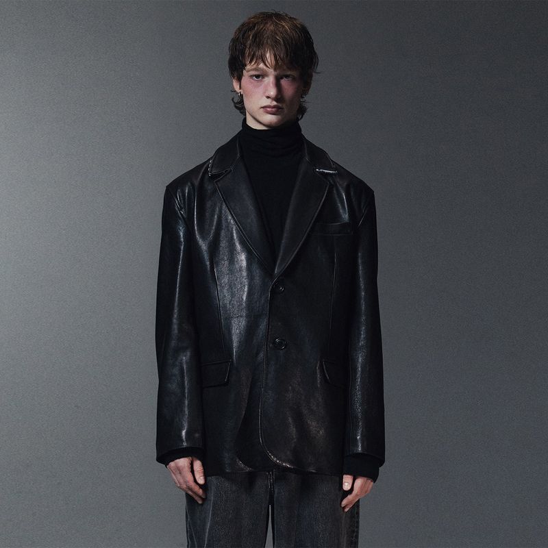 LMN3011（エルエムエヌ3011）の「JOHN BOX BLAZER-BLACK（Jackets/Outerwear）」