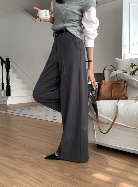 Lesen Tension Wide Slacks / 4 colors