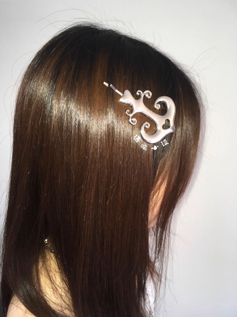 sailor sea love hair pin