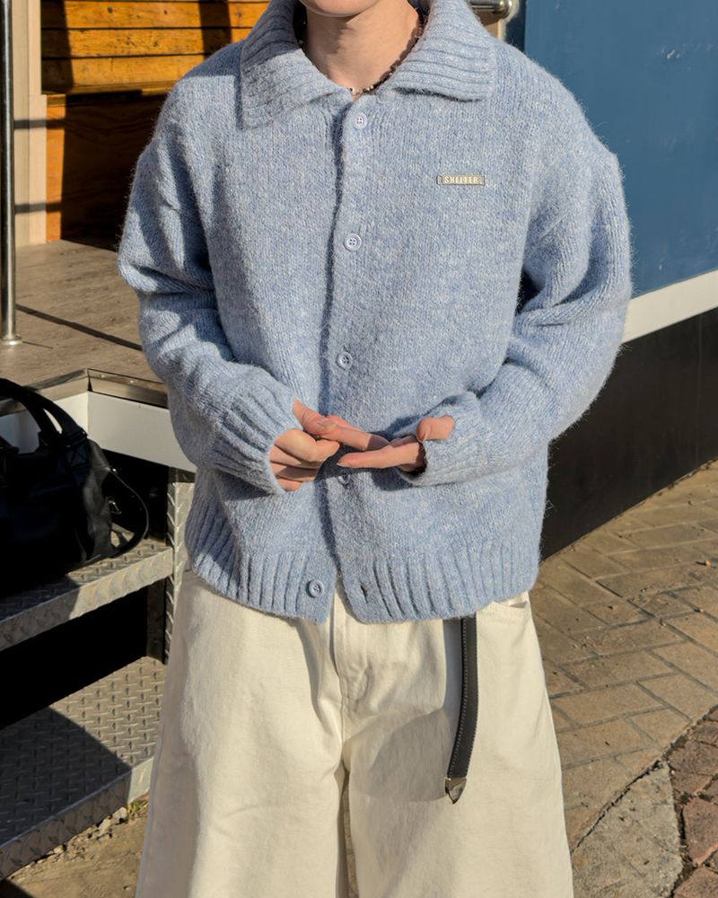 JIIGEUM（ジグム）の「Arin Collared Knit Warmer Cardigan（Tops）」
