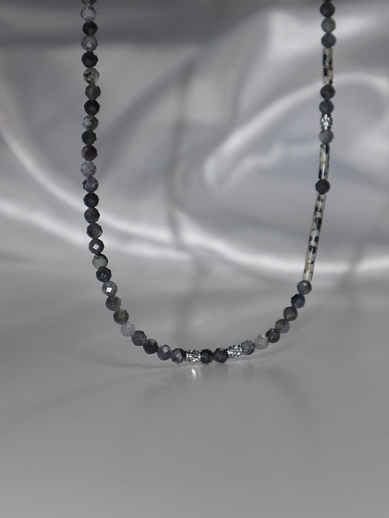 iolite gemstone choker