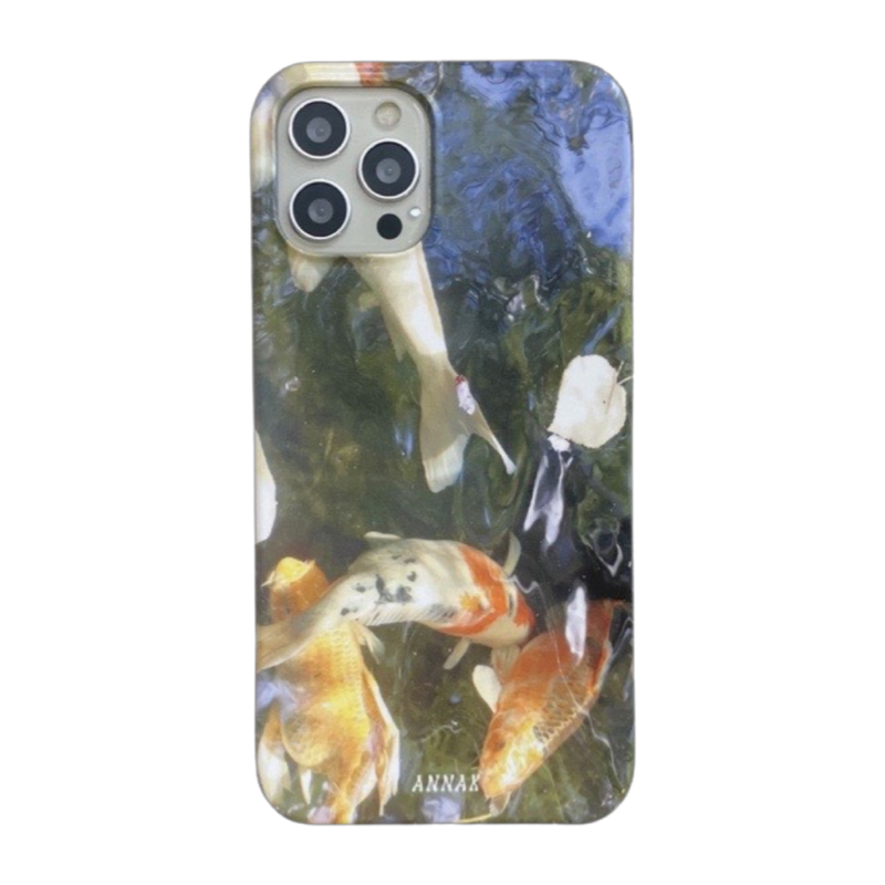 [purple sunlight koi goldfish hard case]