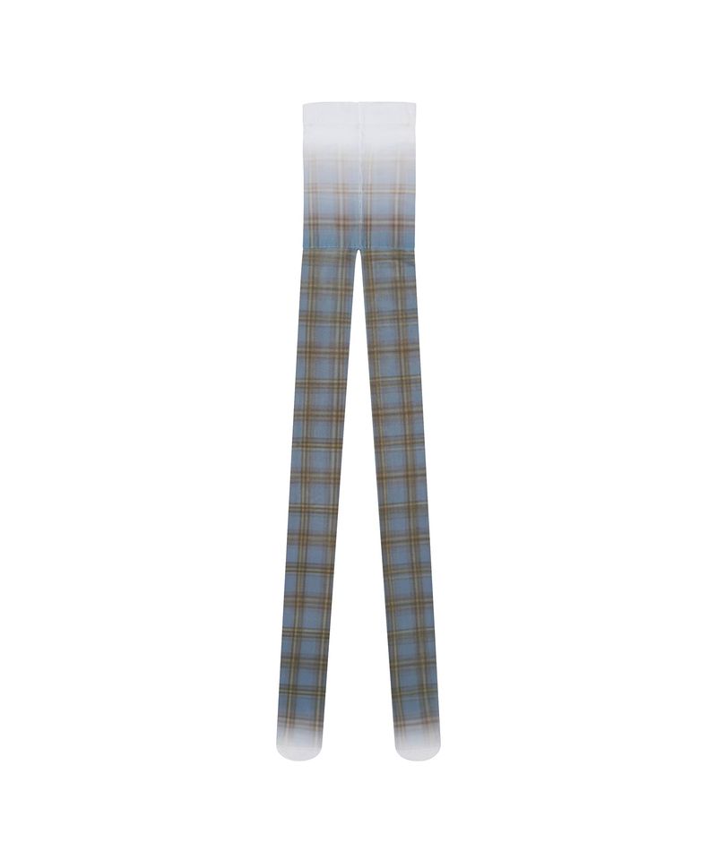 Plaid Check Stocking _ BLUE