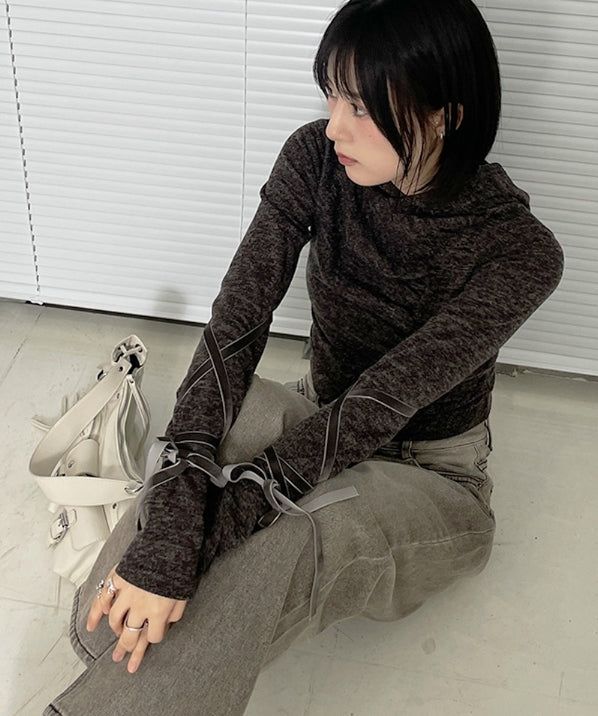 KIXI（キッシー）の「バレエシャーリングフード付きトップス（トップス）」
