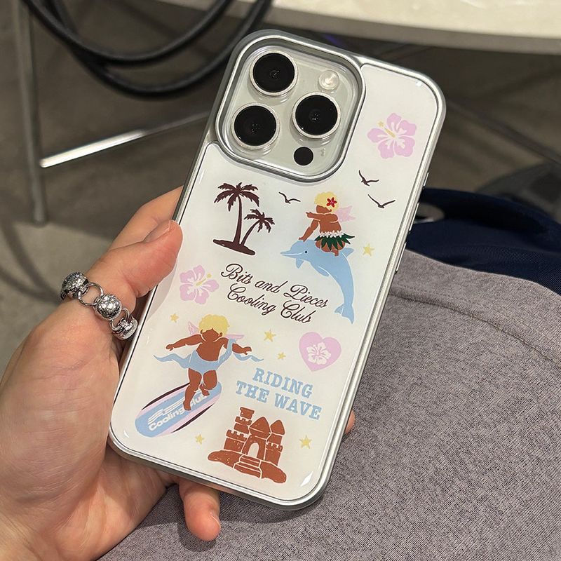 Surfing angel case (black)
