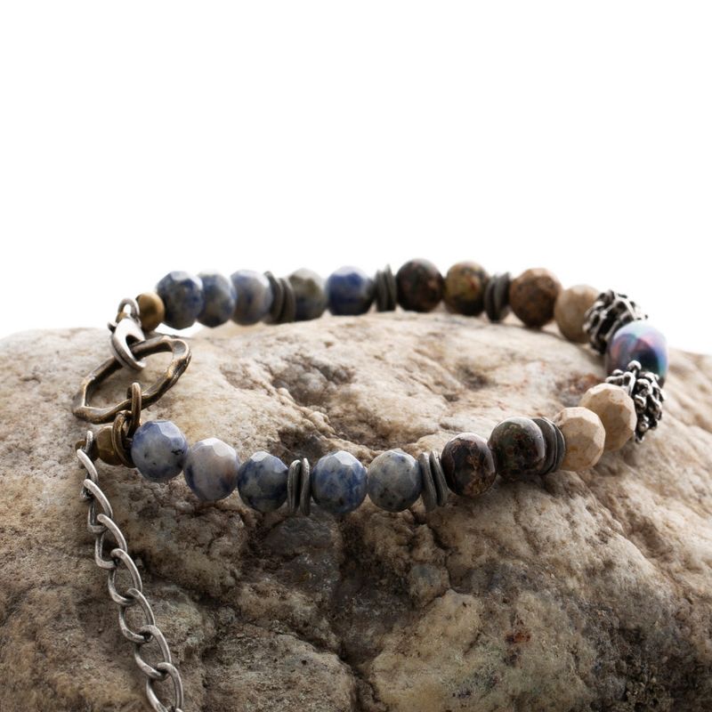 SVB-214 ASTRO Jinjin Worn Freshwater Pearl Gemstone Bracelet Couple Bracelet